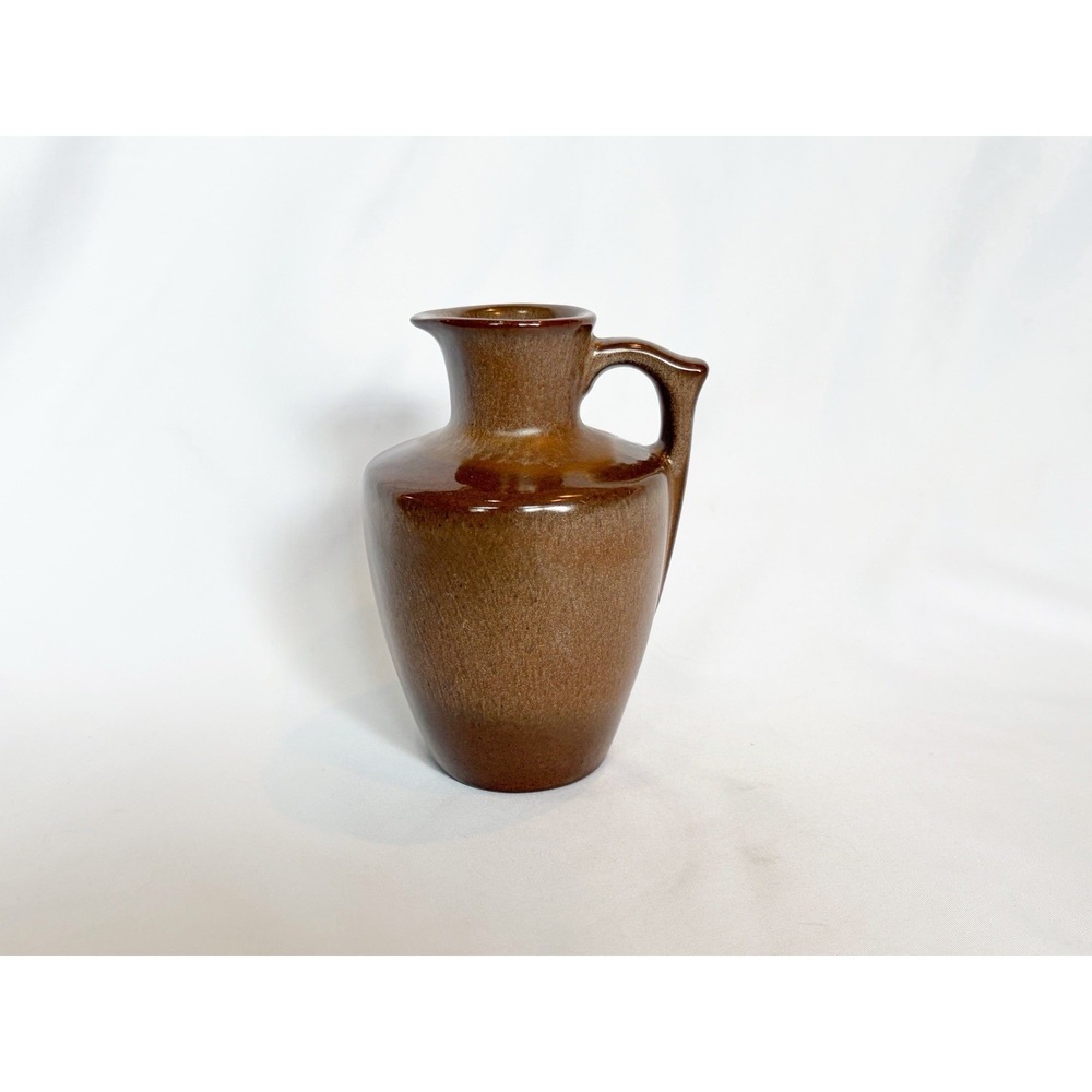 Vintage Frankoma Pottery 5" Brown and Tan Pitcher/Jug #838